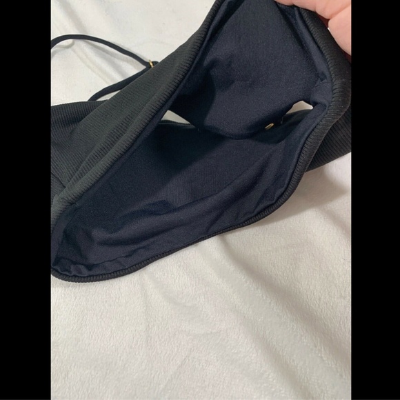 NEW $92 L Space Ridin' High Rebel Ribbed Bikini‎ Top in Black [SZ XS ] - Picture 8 of 8